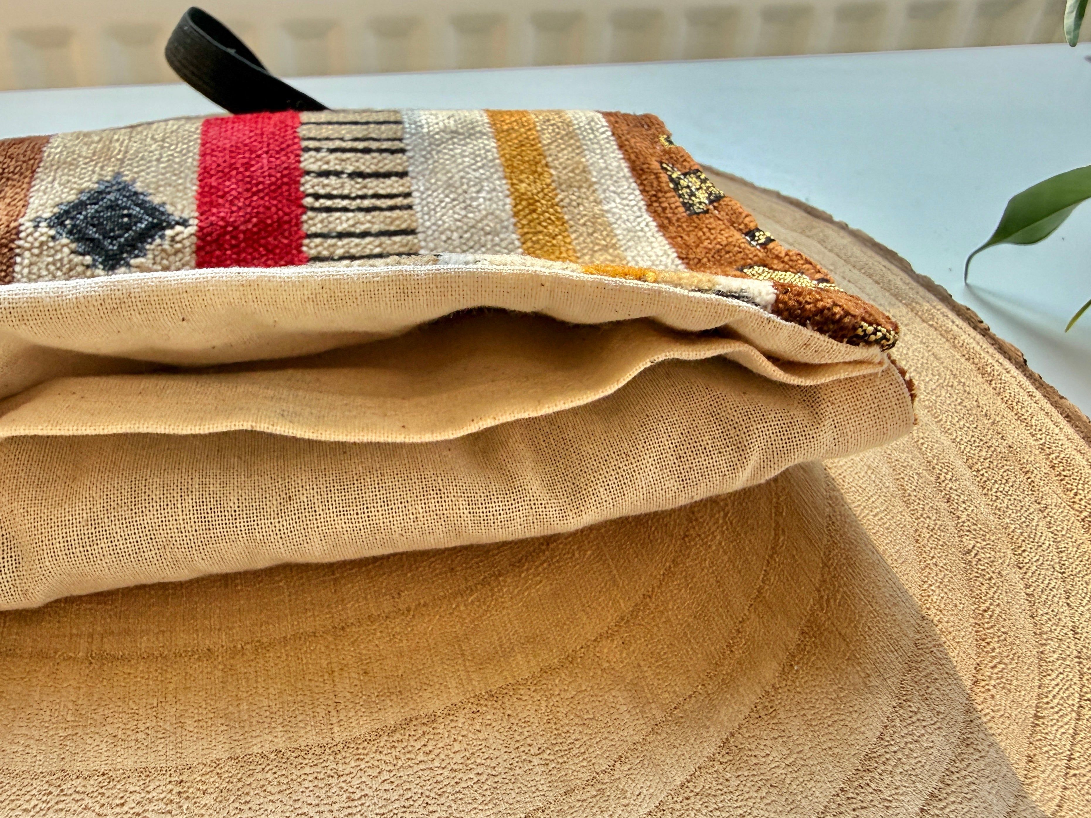 Handgemachter Tabakbeutel mit Jaspis