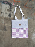 Tragetasche Checker-Muster lila