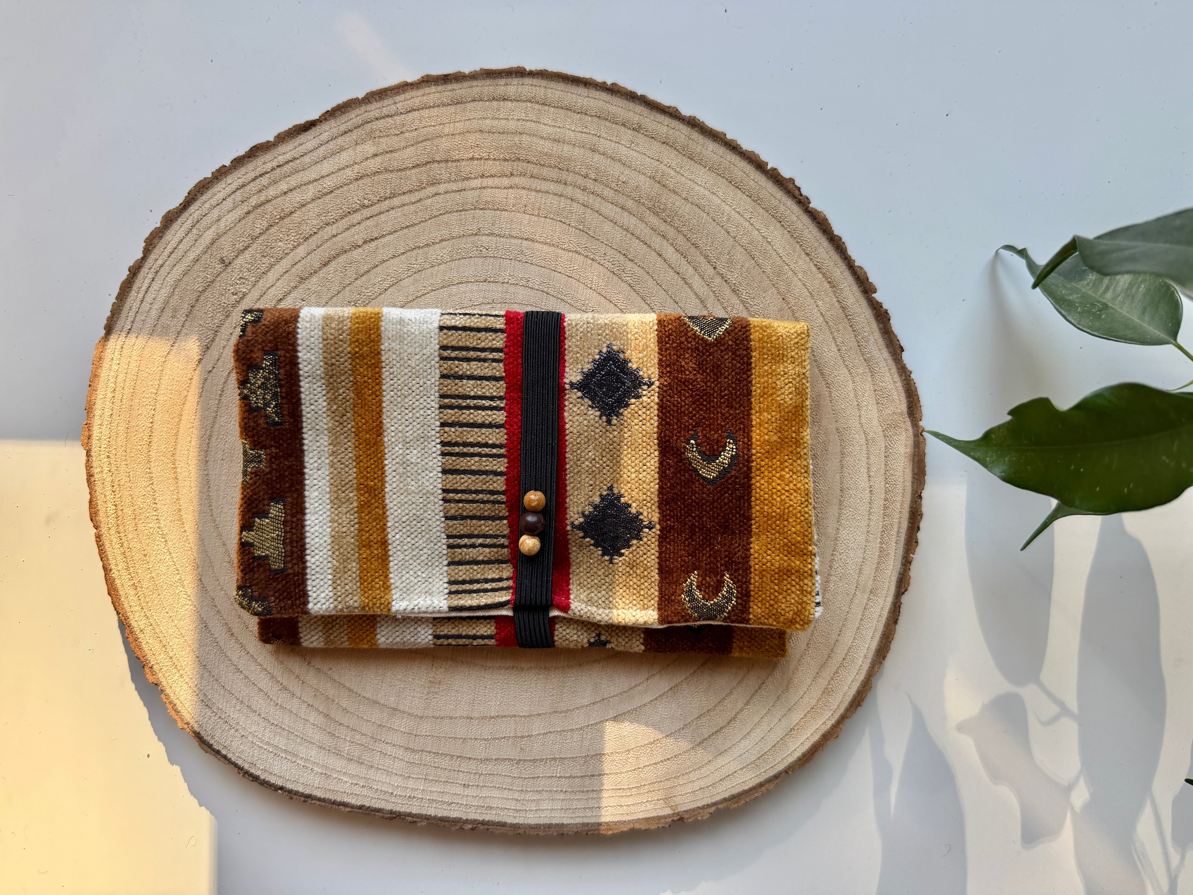 Handgemachter Tabakbeutel mit Jaspis