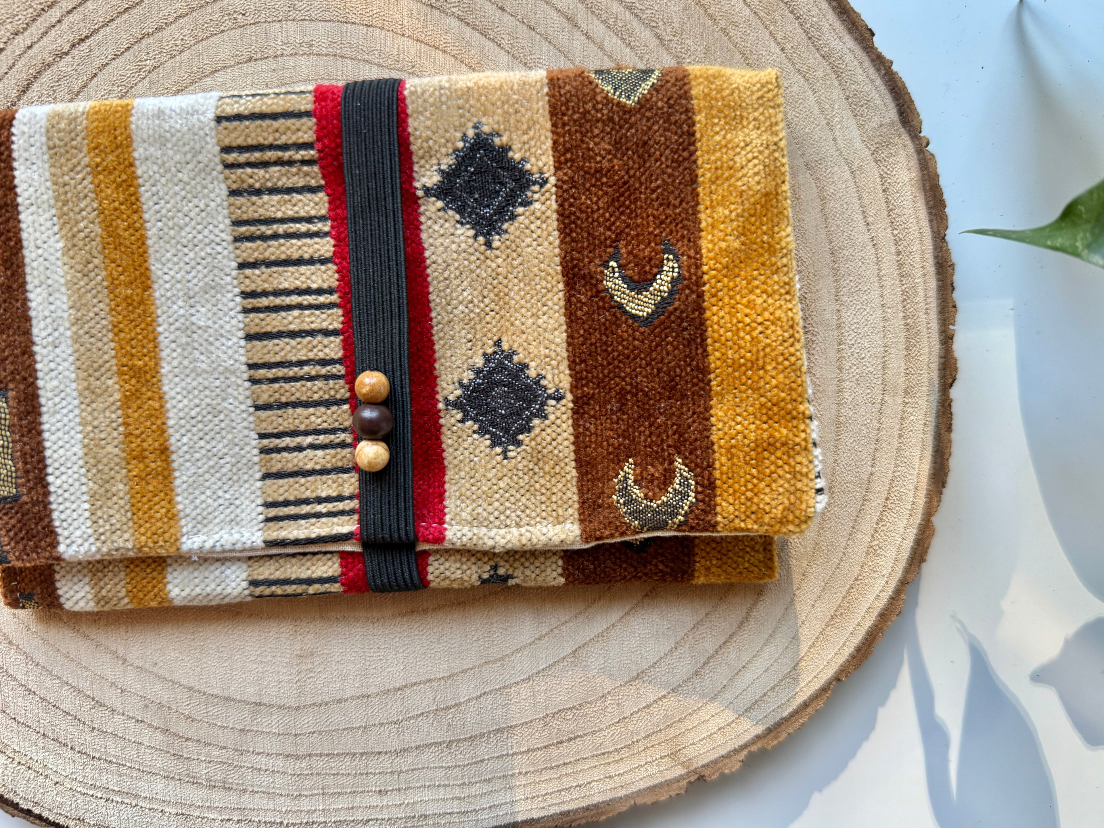 Handgemachter Tabakbeutel mit Jaspis