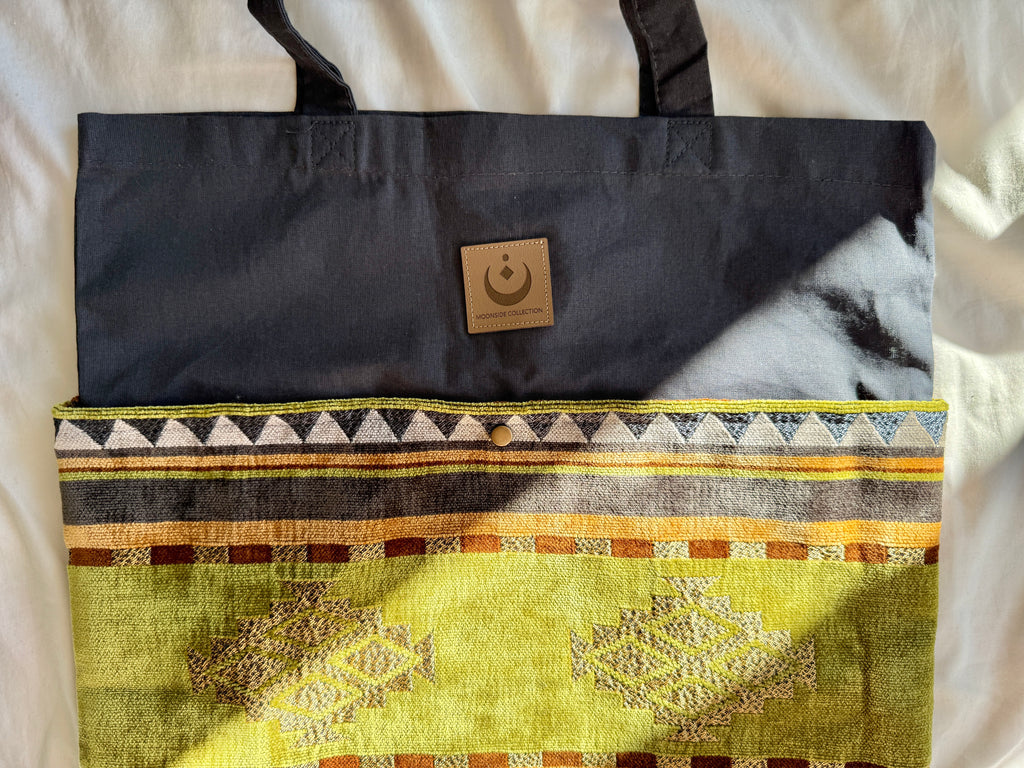 Tragetasche Boho grün