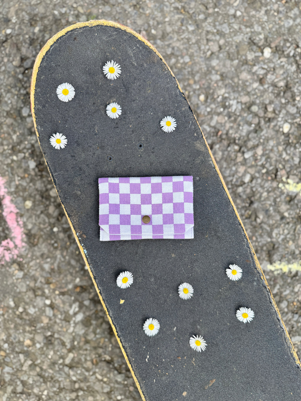 Geldbeutel Checker-Muster lila