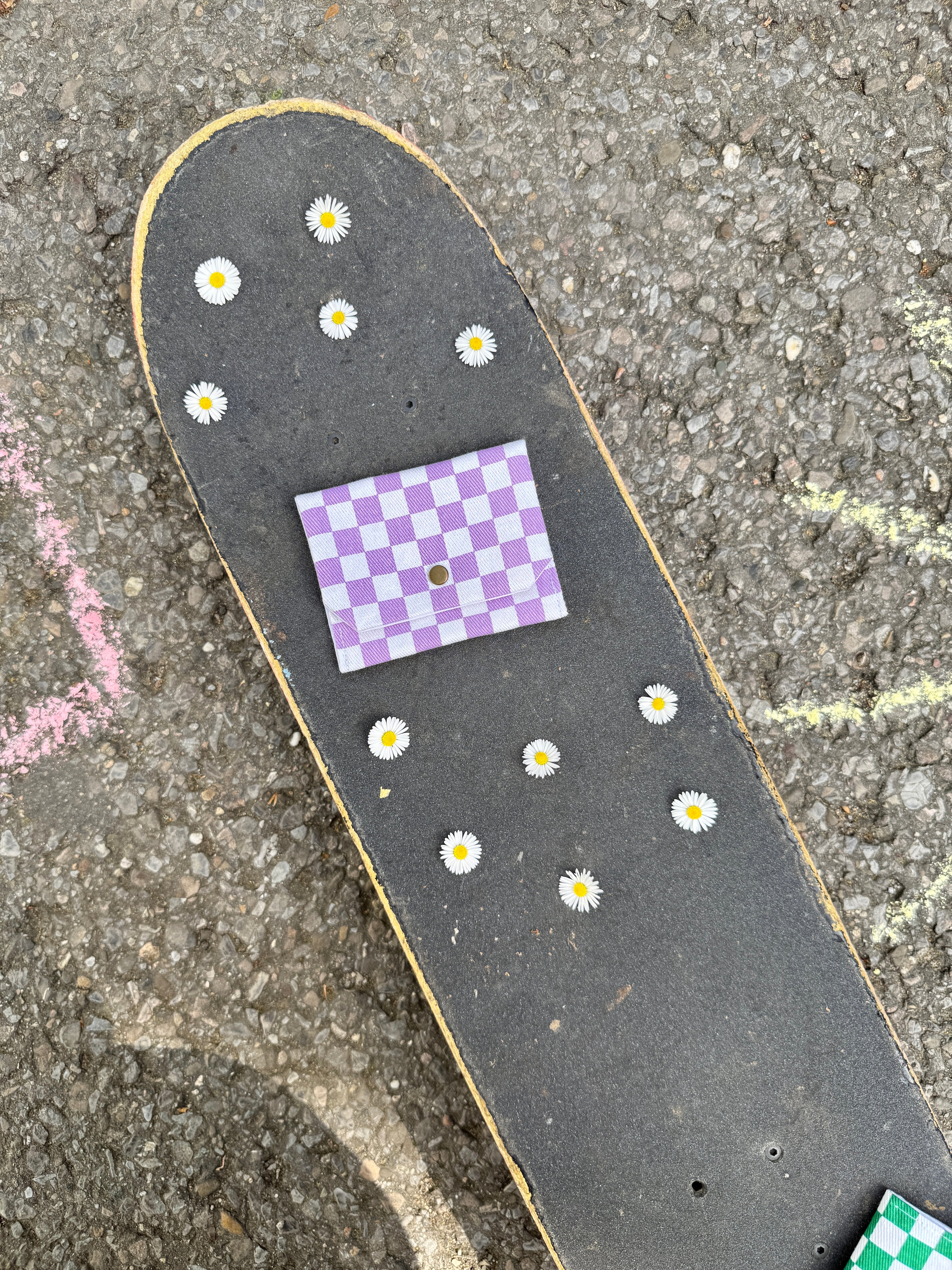 Geldbeutel Checker-Muster lila