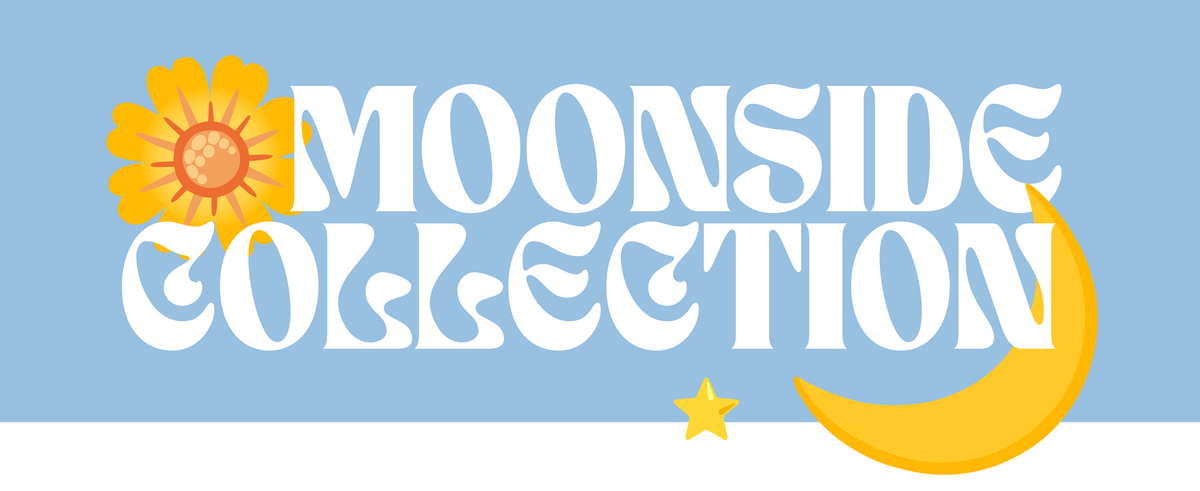 Moonside Collection Schriftzug mit Flowerpower